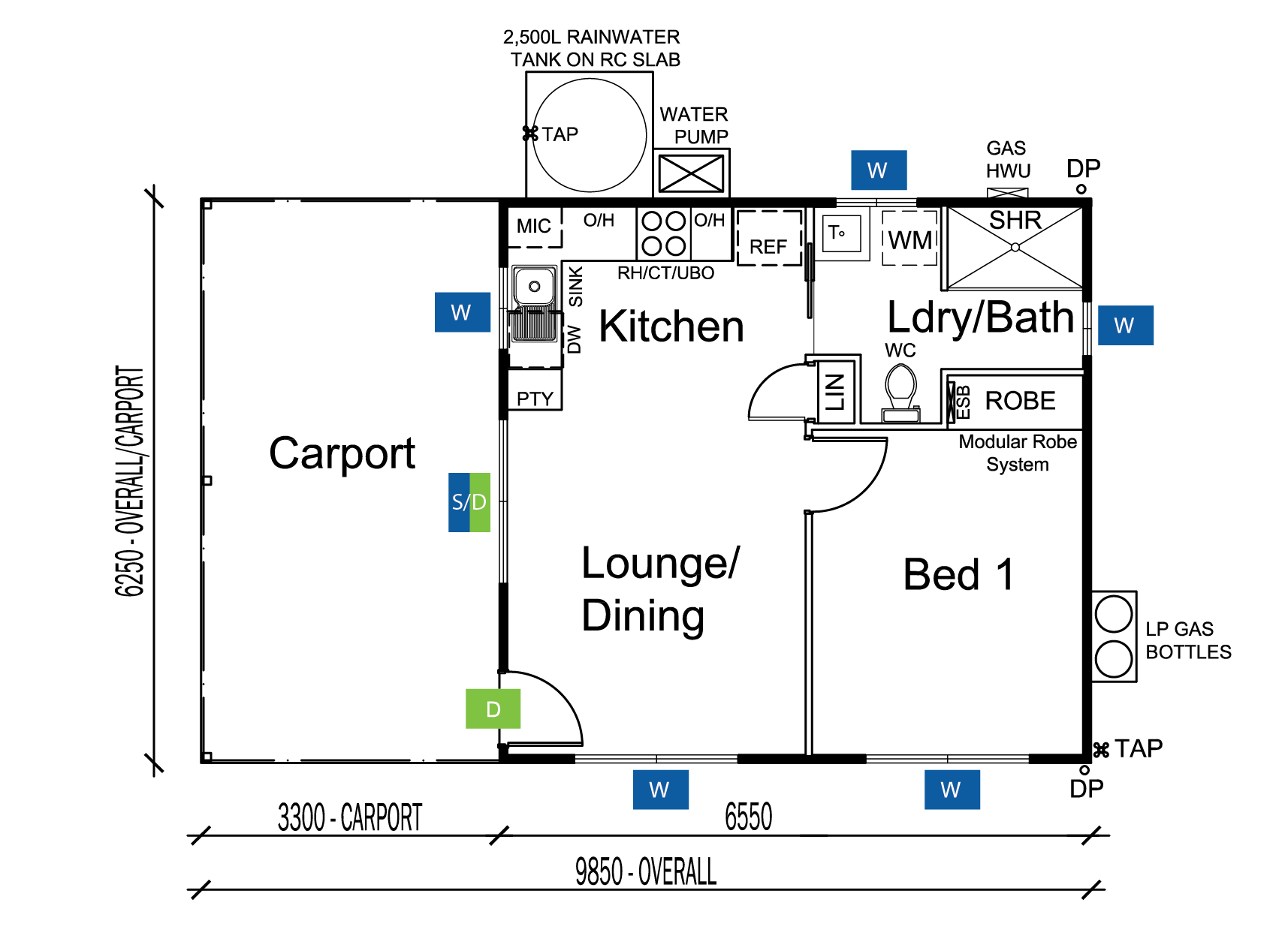 1 Bedroom Granny Flat The Toowoomba P J Cook Building