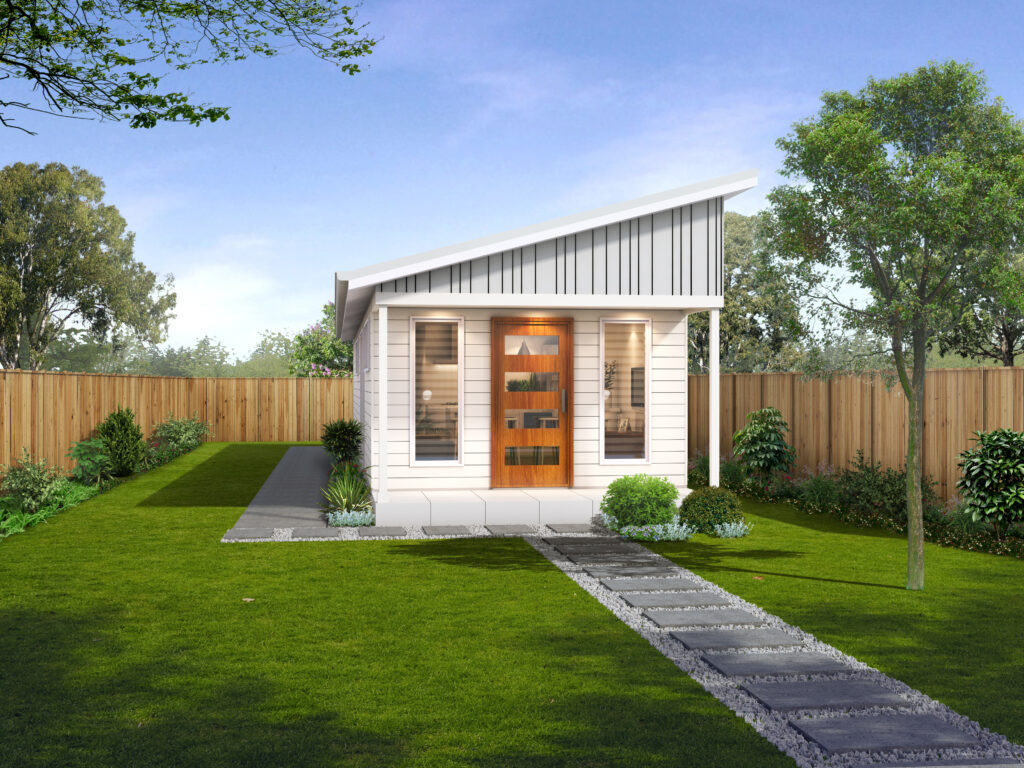 Wyong Narrow Granny Flat Design Coastal Facade