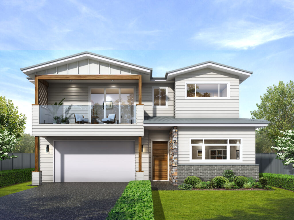 P J Cook Building The North Avoca 5 Bedroom New Home Design With Double Garage Hamptons Façade