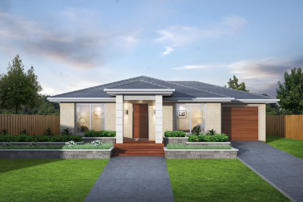 P J Cook Building The Buttaba 3 Bedroom Home Design Cosmopolitan Facade