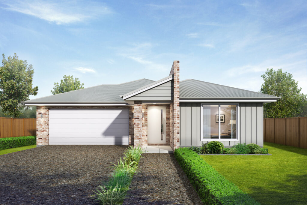 P J Cook Building The Woongarrah 3 Bedroom New Home With Double Garage Design Contemporary Facade