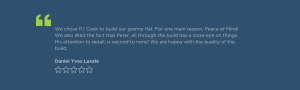 P J Cook Builder Central Coast Testimonial Review